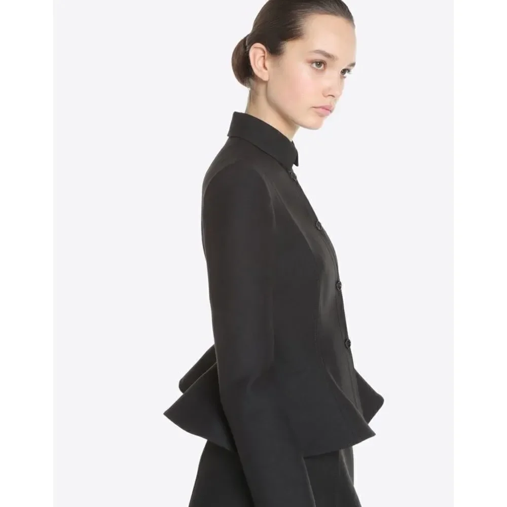 Valentino Crepe Couture flare Jacket Soft Pink
